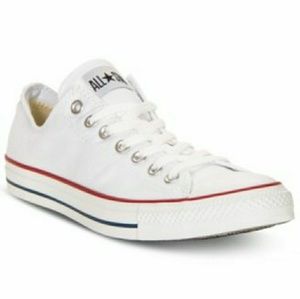 Men's White Low Top Converse Size 11 1/2